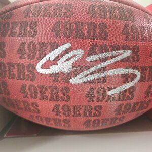 Autographed San Francisco 49ers CHASE YOUNG Authentic Duke Game Football